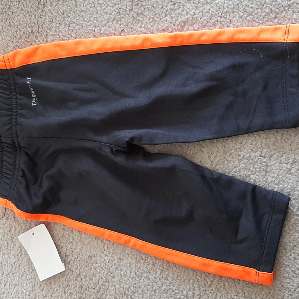 Nike Kids Dark Grey and Orange Hoodie Set - Picture 3 of 7